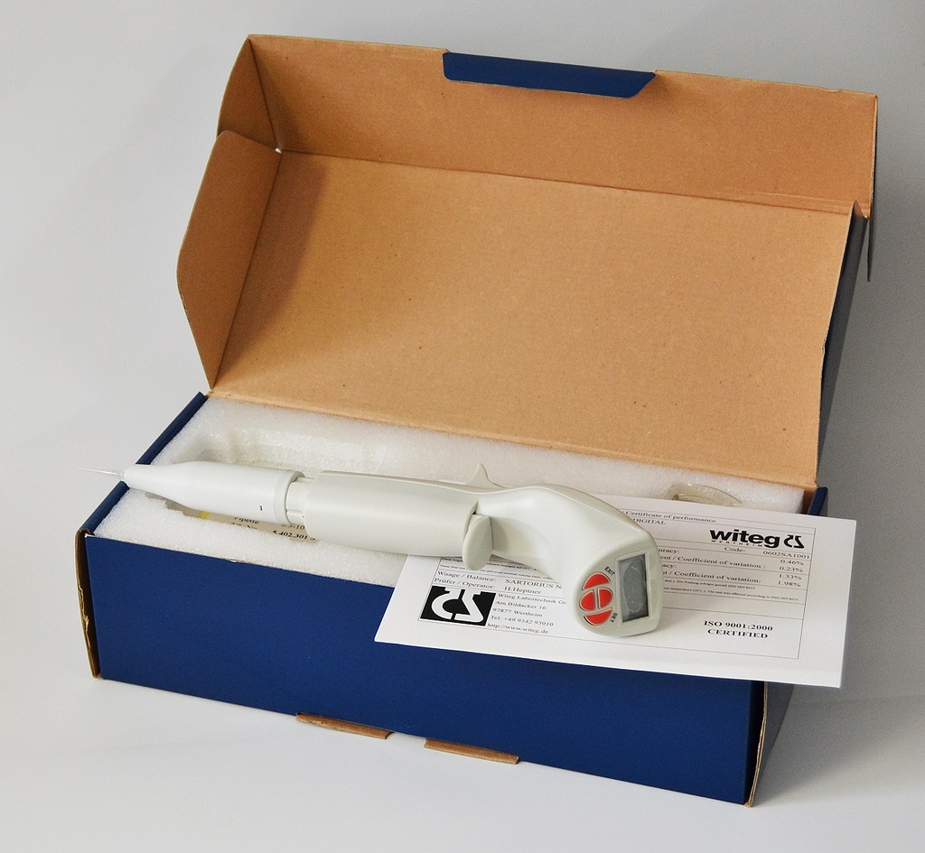 Mikroliterpipette WITOPET EP20 digital, 2-20 µl
