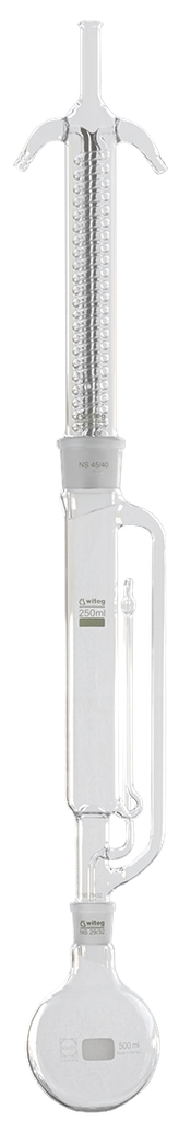 Soxhlet-Extraktionsapparate, kompl.  200 ml, Kühler NS 45/40