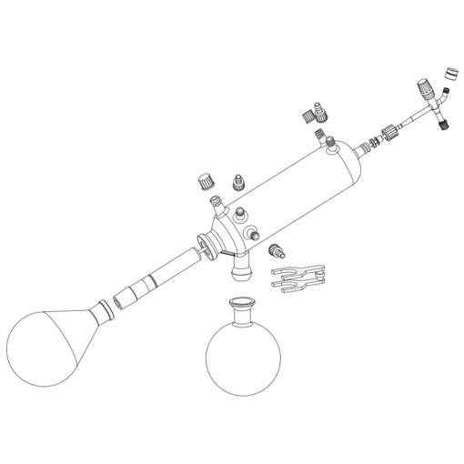 Heidolph Hei-VAP Ultimate Handlift-Modell mit G1B beschichtetem Diagonalkühler