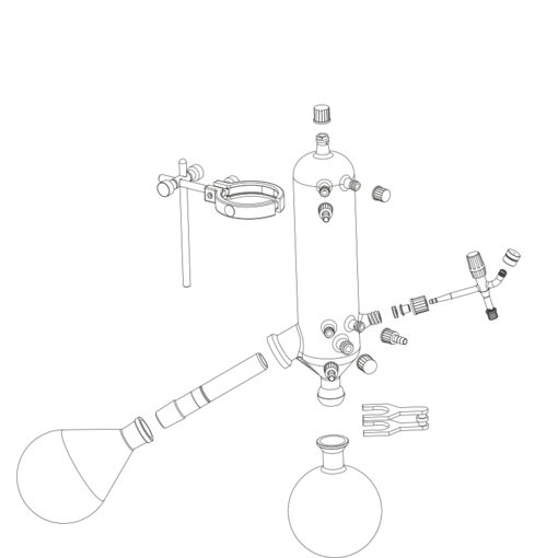 Heidolph Hei-VAP Ultimate Handlift-Modell mit G3B beschichtetem Vertikalkühler