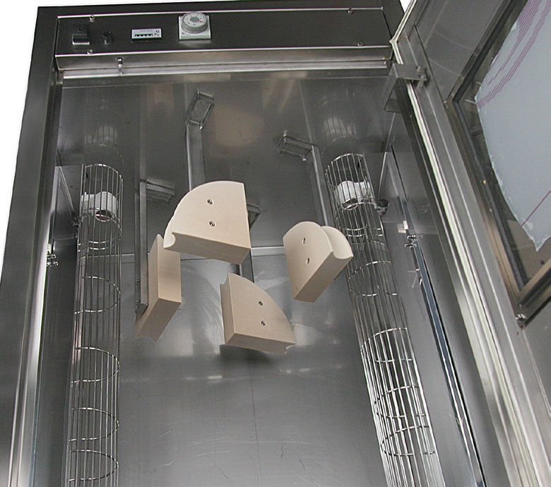 UV-C Edelstahlgehäuse, 1 Tür, 4 Halterungen für endoskopische Sonden, 4x75W HO (IP20)