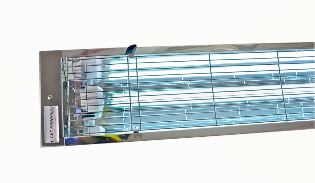 UV-C Direktbestrahlungsgerät für Decke oder Wand - 75W HO (Schutzgitter inbegriffen) (1055 x 103 x 156mm) (IP55)