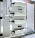 Geflanschtes UV-C-Keimtötungsmodul für Kanäle oder Lüftungsgeräte - Länge der Lichtquelle: 382mm - 2 x 60W-HO - (IP55)