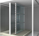 Keimtötendes UV-C-Modul aus Edelstahl für Kanäle und Lüftungsgeräte - 73 x 450 x 496 mm - 4 x 40W-HO - (IP55)