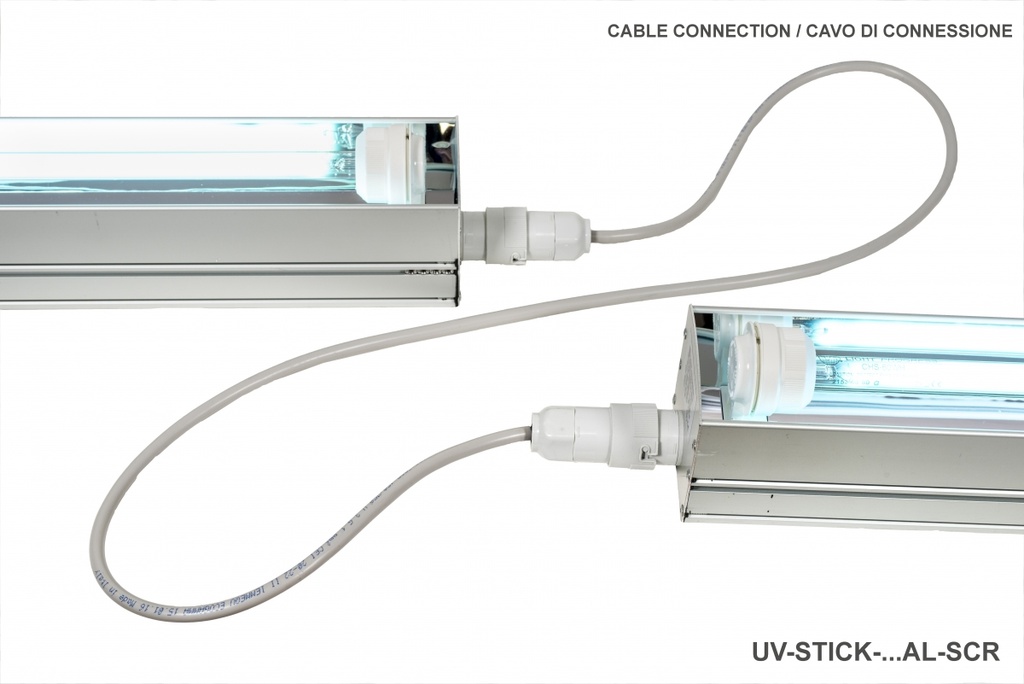 Keimtötende UV-C-Vorrichtung für Lüftungsgeräte - 40W-HO - 571 x 80 x 82mm - IP 55 | (UL LISTED)