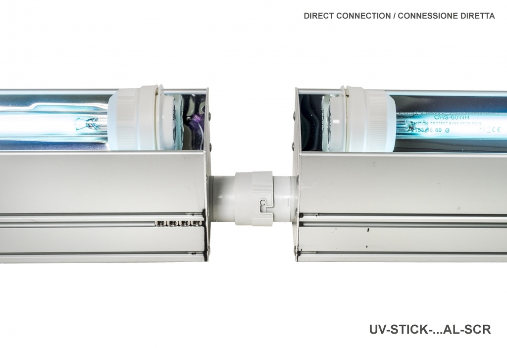 Keimtötende UV-C-Vorrichtung für Lüftungsgeräte - 40W-HO - 571 x 80 x 82mm - IP 55 | (UL LISTED)