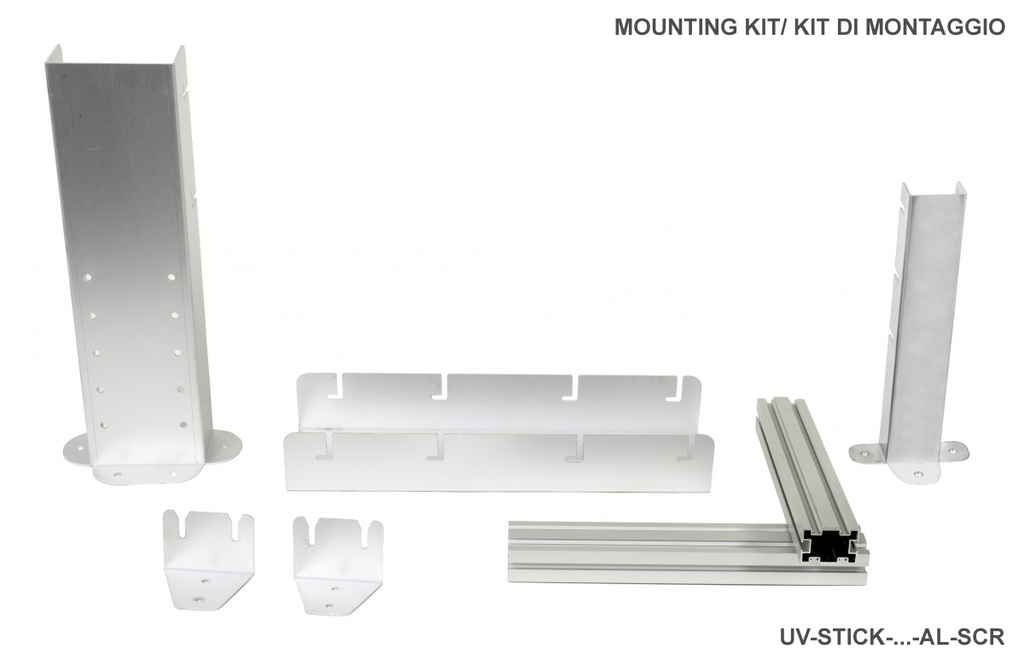 Keimtötende UV-C-Vorrichtung für Lüftungsgeräte - 40W-HO - 571 x 80 x 82mm - IP 55 | (UL LISTED)