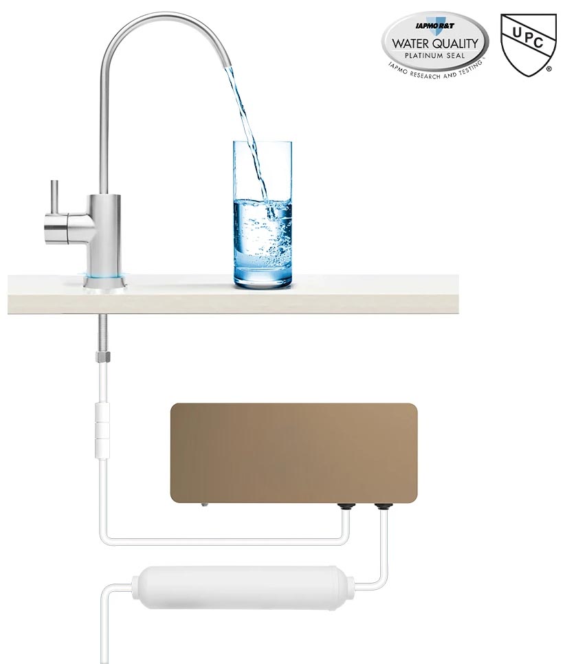 Acuva™ ArrowMAX 2.0 UV-LED-Wasserreiniger mit Smart Faucet - Erweiterter Vorfilter - AC 120V/240V