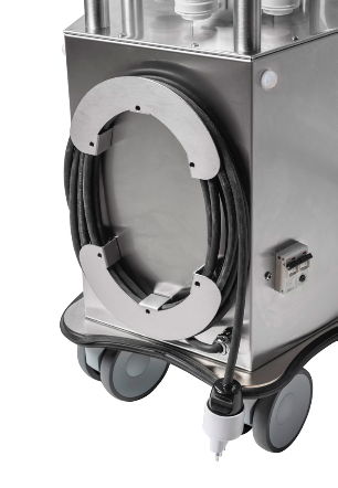 UV-PENTALIGHT5/120-RCD | Edelstahl-UV-C-Gerät für direkte Bestrahlung - Doppellampe - 4 Räder - 120W-HOX5-Lampe