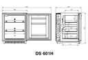 Dometic Medikamentenkühlschrank DS 601H 52 Liter