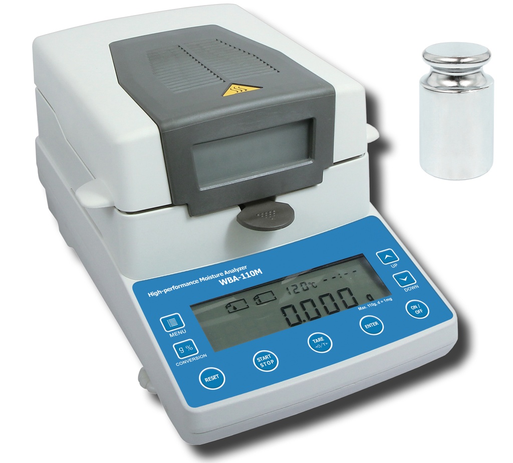 Hochleistungs-Feuchtebestimmer Feuchtigkeitsmesser WBA110M 0,01110g
