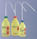 (7 169 142) SPRITZFLASCHEN,500 ML,PE-LD, MIT SICHERHEITS-  SPRITZDÜSE, GELB-LICHTABWEISEND,  "PETROLETHER"