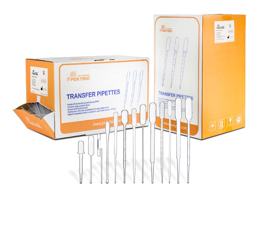 120uL Exact Volume Transfer Pipette‚ Dual Bul b‚ Length 92mm‚ Clear‚ Non-Sterile 500pieces/bag‚ 40bags/carton