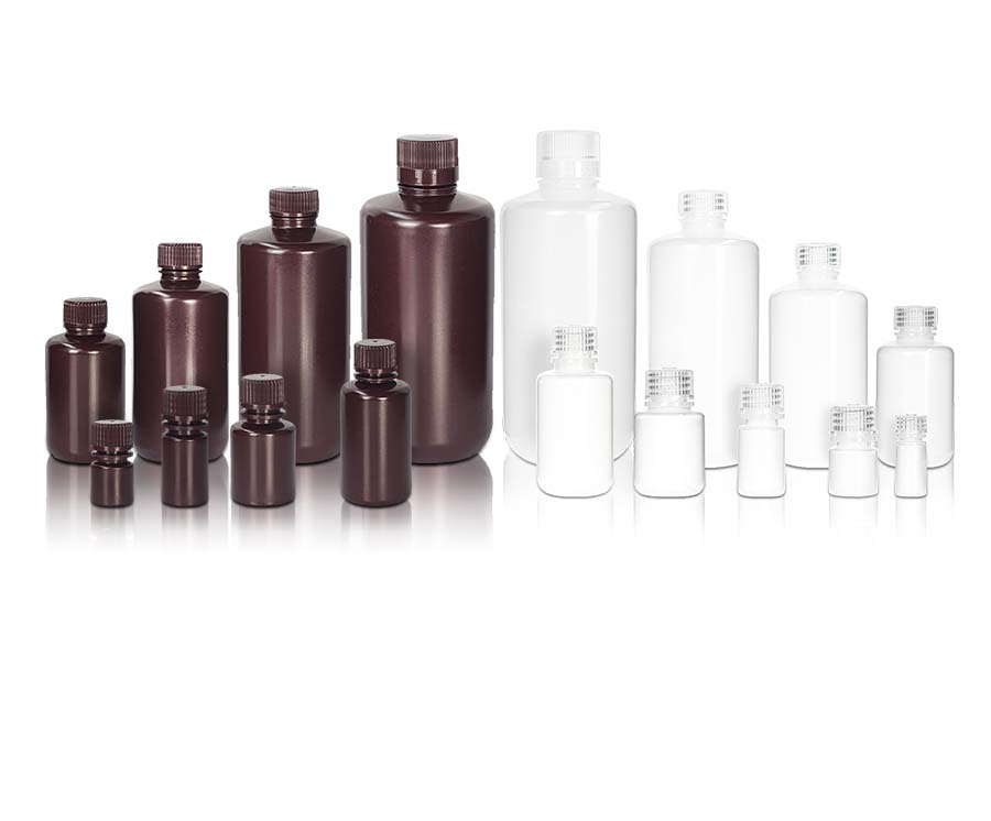 500mL HDPE Reagent Bottle and Cap‚ Narrow Mouth‚ Amber‚ Non-Sterile
10pieces/bag‚ 10bags/carton