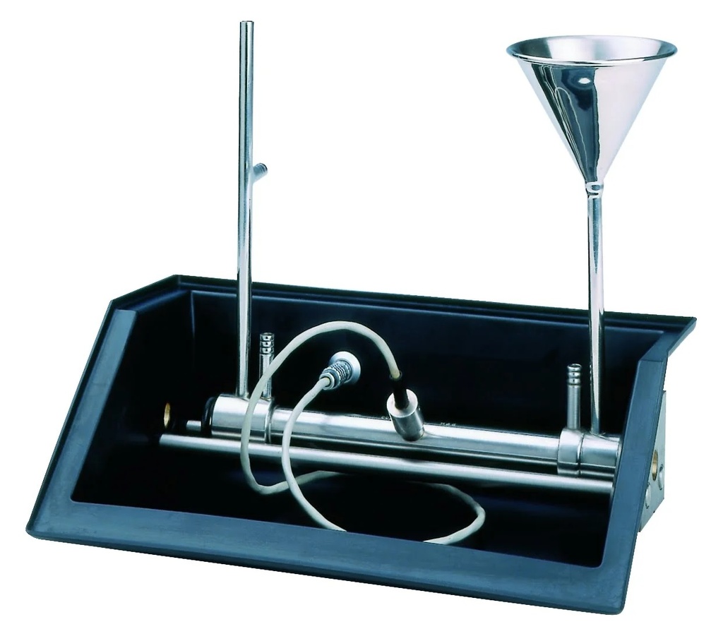 Röhre 100 mm mit Trichter und Überlaufröhre für Polarimeter und Coloromat®
