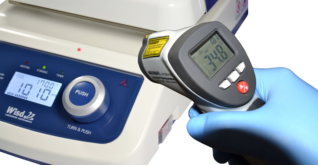 Magnetrührer mit Heizung MSH-500D digital 500°C 1500 rpm