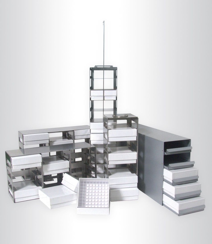 Gestell für Kryoboxen, für WUF-(D) 500/700, 20 Plätze