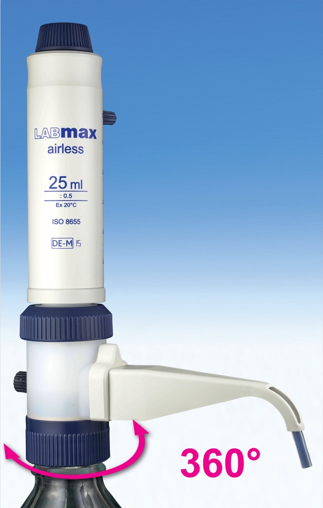 Flaschenaufsatz-Dispenser Labmax airless, 1.0-10.0ml