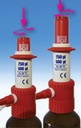 Flaschenaufsatz-Dispenser Minispensor, blau
