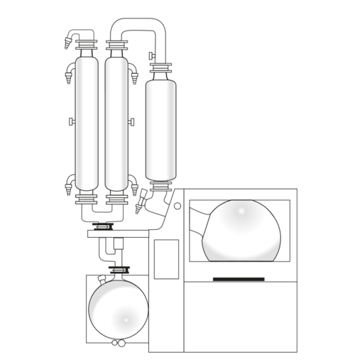 Heidolph Hei-VAP Industrial B - Glassatz A2 Großrotationsverdampfer 20 L