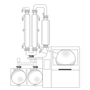 Heidolph Hei-VAP Industrial B - Glassatz A2C Großrotationsverdampfer 20 L