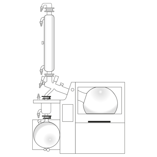 Heidolph Hei-VAP Industrial B - Glassatz R Großrotationsverdampfer 20 L