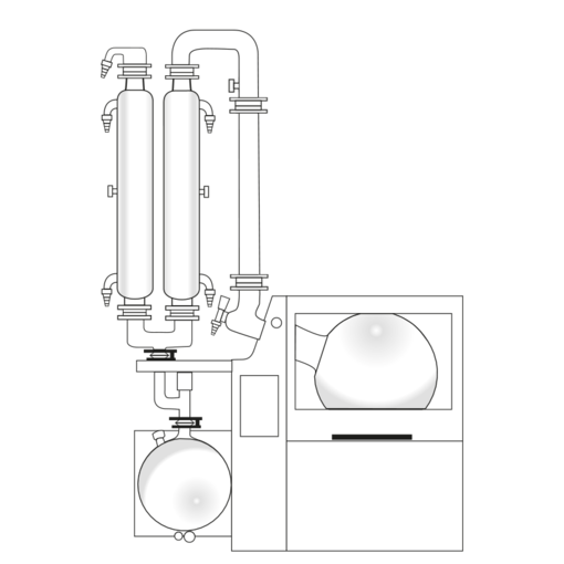 Heidolph Hei-VAP Industrial Glassatz A1 Großrotationsverdampfer 20 L
