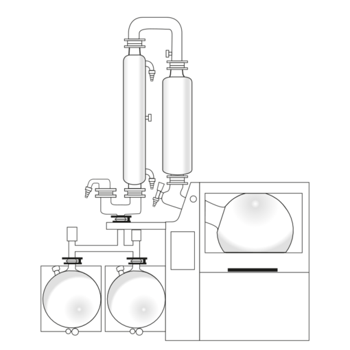 Heidolph Hei-VAP Industrial Glassatz AC Großrotationsverdampfer 20 L