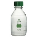 (5 526 002 GR) Laborflaschen 2000 ml, GL 45, Borosilikatglas 3.3,  grün graduiert (Color-Code), entspricht ISO 4796,   Schraubkappe und Ausgießring aus PP    