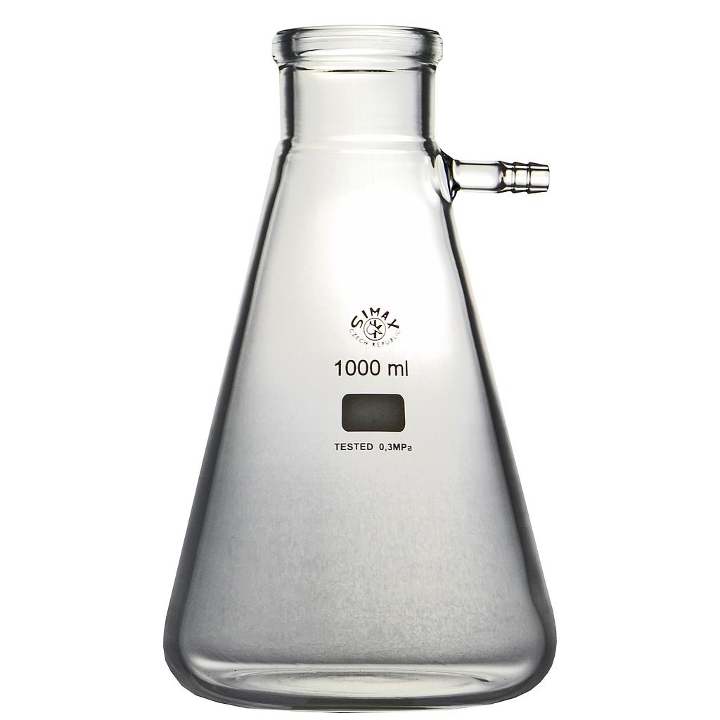 (5 680 100 B) Filtrierflaschen, Borosilikatglas,100 ml,  seitliche Oli , Erlenmeyerform,    