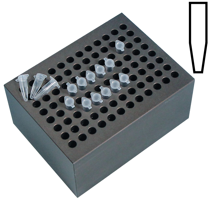 Heating Block, Type BLC596, 96 holes, for PCR tubes 0,2 ml
