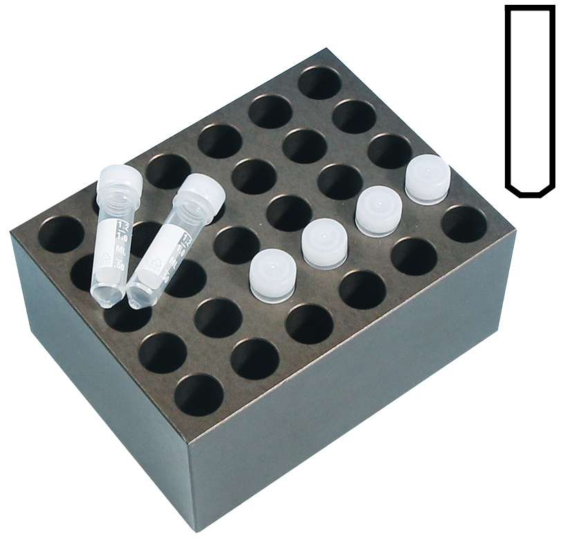 Heizblock, Typ BLT335, 30 Plätze, für Röhrchen Ø 13 mm