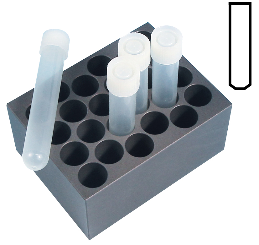 Heizblock, Typ BLT828, 24 Plätze, für Röhrchen Ø 18 mm