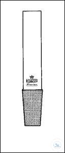 (0 101 010) Langschliffkern NS 10/30, A-Ø 8 mm,   Länge 120 mm, Wandstärke 1,5 mm