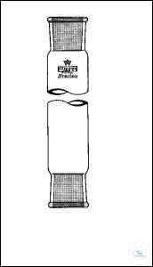Hülse, doppelt, Form C, NS 19/26, DIN 12249  PRECISO, Ø:22 mm, L:140 mm, W.St.:1,8 mm