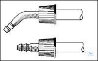 SVS-Schlauchkupplung, GL18, mit Kappe,  Olive (A.Ø:11mm), Gewinderohr, Silikondichtung  gerade, PP