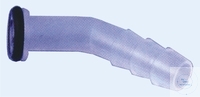 Schlauchverbinder SVS mit Kunststoffolive   gebogen Ø-8 mm, PFA