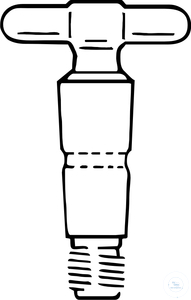 Ersatzküken, "TYP N", NS 29,  hohl, ohne Gewindehahnsicherung,  Bohrung: 10 mm, DIN 12541