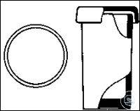 Färbezylinder m. Überfalldeckel,  85 x 40 mm, Breite 25 mm oval