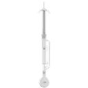 Extraction apparatus, Soxhlet, complete,  borosilicate glass, consisting of:   Soxhlet extractor, socket ST 34/35, cone ST 29/32,  capacity 70 ml, Dimroth condenser, length 250 mm,   cone ST 34/35, round bottom flasks 100 ml ST 29/32