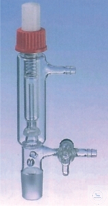 Pressure relief valves, Cone ST 29/32,  with stoppcock, bore 3 mm, with adjustable  spring pressure