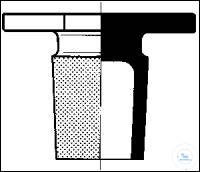 (0 300 024) NS-Achtkant-Deckelstopfen,NS 24/29,  massiv, SBW-Glas, DIN12252