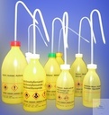 SPRITZFLASCHEN,500 ML,PE-LD, MIT SICHERHEITS-  SPRITZDÜSE, GELB-LICHTABWEISEND,  "PETROLETHER"