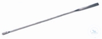 (7 412 247) Mikrolöffelspatel, Länge 180 mm, Spatel 40 x 5 mm,  Löffel 9 x 5 mm, Schaufelform, Edelstahl