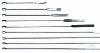 Mikrolöffelspatel, Länge 185 mm, Spatel 50 x 7 mm,  Löffel 10 x 7 mm, Edelstahl