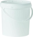 Bucket round PP, 30L without lid, white