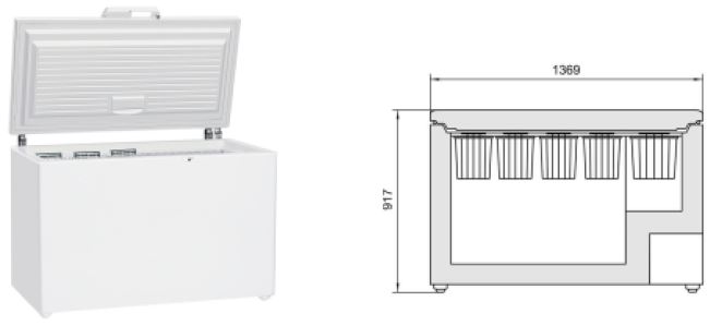 Tiefkühltruhe 330 Liter -45°C