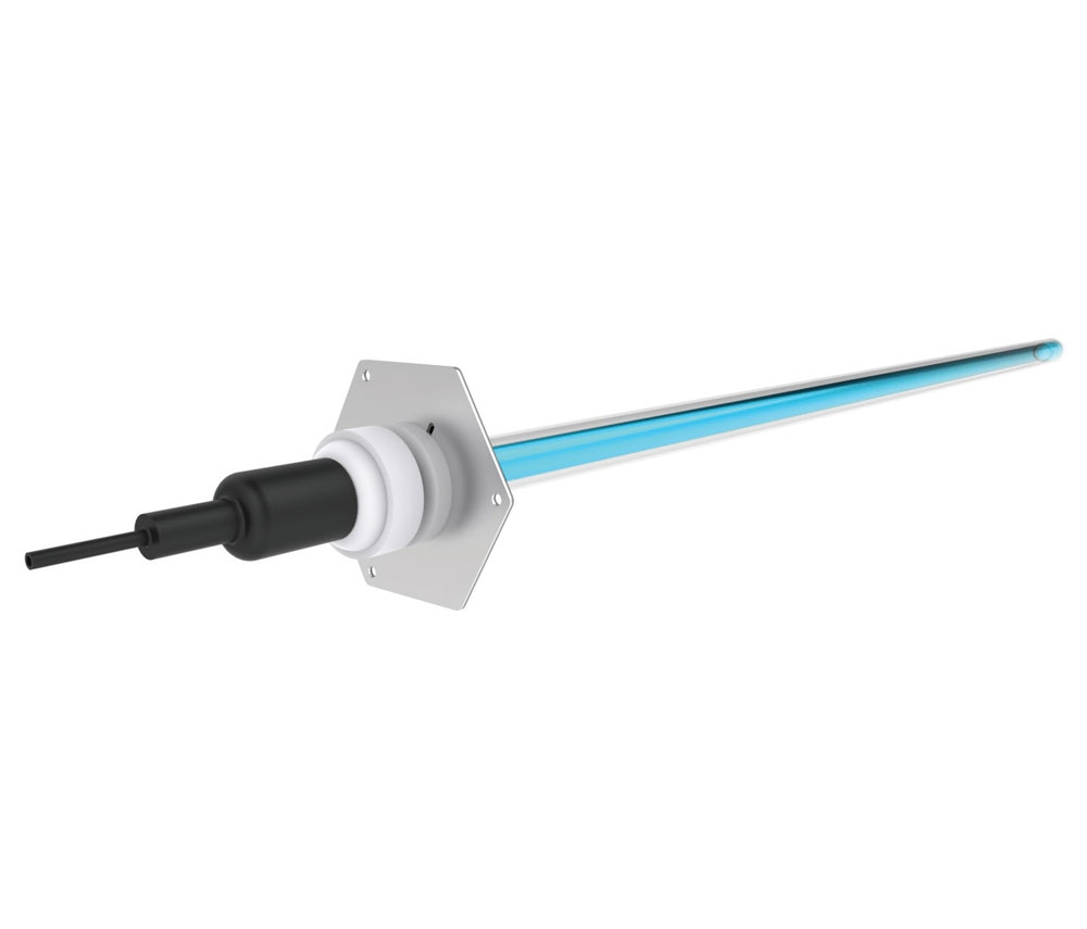 UV-STYLO-S-16 UV-C-Vorrichtung zur Reduzierung von Gerüchen und Fetten in Küchenhauben - sechseckige Flansche | 16W (QS-Lampen) - 272mm - 120m³/h @ 2,5m/s - IP40