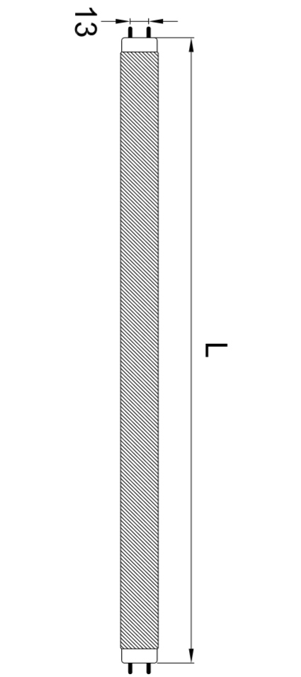 Keimtötende Lampe 10W - G13 - (T8 x 331 mm)