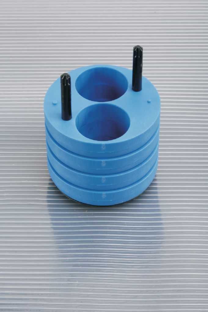 Adapter 2×100 ml centrifuge tubes, round bottom, (45×123 mm)